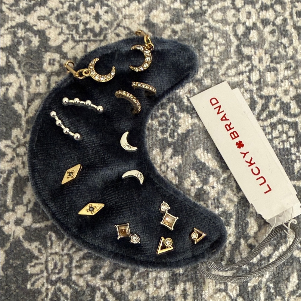 Velvet Crescent Moon Earring Set - Lucky Brand
